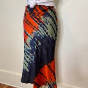 Satin Printed Skirt